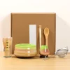 Ensemble de Matcha Japonais avec Fouet en Bambou, Brosse, Cuillère à Thé, Outil avec Filtre pour Magasin de Boissons, Bricolage