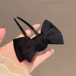 Ensemble de pinces à cheveux Chic en forme de U avec nœud de Style coréen, Barrettes Updo élégantes pour femmes, accessoires pour cheveux à usage quotidien, embellissements