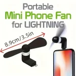 Mini ventilateur portatif de téléphone portable pour Lightning-poucesUSBPortable équipement de refroidissement, ventilateur Compact Mini ventilateur portatif de téléphone portable pour Lightning-poucesUSBPortable équipement de refroidissement, ventilateur Compact