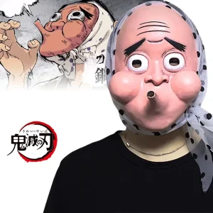 Masque facial en latex Anime Demon Slayer pour adultes, accessoire de cosplay, personnalisé, fête d&rsquo;Halloween, Haganetsuka, Hotaru Kimetsu No Yaiba, Tim ade