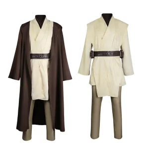Costume Jedi Obi Wan Cosplay, déguisement d&rsquo;Halloween, tenues de fête de carnaval