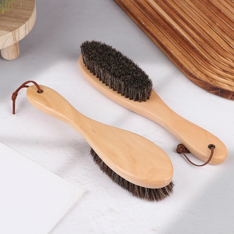 brosse en crin de cheval avec manche en bois – vernis à chaussures, nettoyage du linge et soin antistatique | brosse en crin de cheval doux brosse en crin de cheval avec manche en bois – vernis à chaussures, nettoyage du linge et soin antistatique | brosse en crin de cheval doux