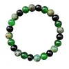 bracelet de perles vertes à la mode de 8 mm – bracelet en corde élastique fait à la main – le meilleur cadeau pour offrir