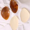 huanzbottles boucles d'oreilles géométriques ovales pour femmes, feuille de résine rapresin, grande taille, personnalité simple exagérée, bijoux de fête, cadeaux pour filles