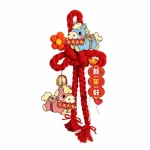 Pendentif nœud chinois en coton, bonne chance, cheval, année, ornements muraux suspendus pour porte, breloque porte-bonheur, décoration décorative du nouvel an pour la maison