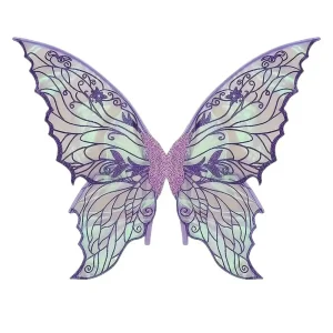Ailes de fée papillon colorées, bretelles élastiques en Organza scintillant, ailes de Cosplay dégradées, ailes d’elfe transparentes faites à la main, Costume Ailes de fée papillon colorées, bretelles élastiques en Organza scintillant, ailes de Cosplay dégradées, ailes d’elfe transparentes faites à la main, Costume