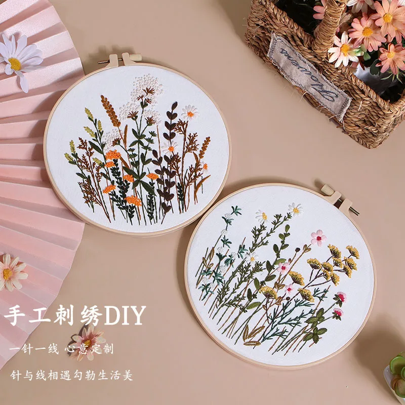 kit de broderie de pratique de fleurs pour adultes apprendre différentes compétences de broderie de fleurs pour débutant, cadeau de bricolage pour adultes kit de broderie de pratique de fleurs pour adultes apprendre différentes compétences de broderie de fleurs pour débutant, cadeau de bricolage pour adultes