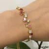 collier en cristal blanc original, breloques, ensemble de bijoux fins pour femmes, bracelet de perles géométriques, boucles d'oreilles, accessoires romantiques, cadeau
