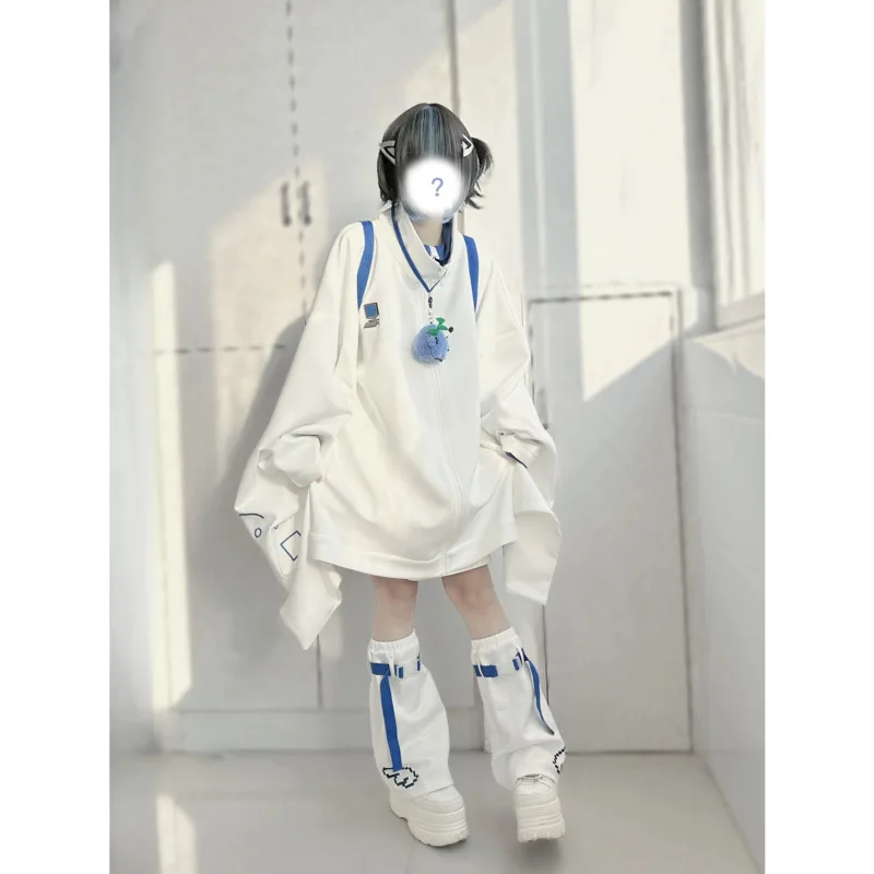 veste japonaise à manches larges pour femme, manteau à fermeture Éclair, solide, décontracté, polyvalent, à la mode, printemps automne 2024 veste japonaise à manches larges pour femme, manteau à fermeture Éclair, solide, décontracté, polyvalent, à la mode, printemps automne 2024