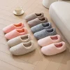 pantoufles en peluche pour femmes, chaussures de maison de chambre à coucher, pantoufles d'intérieur confortables à dos fermé, pantoufles de maison pelucheuses antidérapantes pour intérieur et extérieur