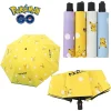 Pokemon Pikachu parapluie automatique pliant soleil pluie ou briller double usage parapluie hommes femmes parasol Protection solaire Protection UV