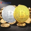 Pièce de monnaie Bitcoin plaquée or, Collection d’art à collectionner, cadeau commémoratif physique, Bit Casascius BTC, métal Antique, ImitationToyCoin Pièce de monnaie Bitcoin plaquée or, Collection d’art à collectionner, cadeau commémoratif physique, Bit Casascius BTC, métal Antique, ImitationToyCoin