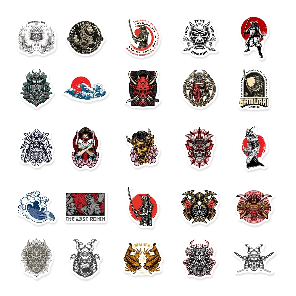 autocollants samouraï japonais, masque de démon bushido, fantôme maléfique, cadeau bricolage pour casque de moto, planche à dessin, autocollant pour ordinateur portable jephone autocollants samouraï japonais, masque de démon bushido, fantôme maléfique, cadeau bricolage pour casque de moto, planche à dessin, autocollant pour ordinateur portable jephone