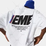 Hip-hop Harajuku mode ample blanc coton T-shirt hommes américain nouveau Style rue marque de mode décontracté surdimensionné manches courtes