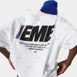 Hip-hop Harajuku mode ample blanc coton T-shirt hommes américain nouveau Style rue marque de mode décontracté surdimensionné manches courtes