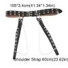mode jk femmes ceinture de taille punk hip hop ceinture en cuir pu style coréen jupe détachable ceinture costume décoration