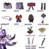beelzebul raiden shogun cosplay costume genshin impact adulte carnaval uniforme anime halloween fête mascarade femmes jeu