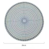 diviseur rond de poterie de 26cm, pièces égaux circulaires, règle de séparation de carte, bricolage, sous glaçure en céramique peinte, tampon auxiliaire, outil de peinture