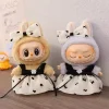 mini vêtements de course en peluche avec nœud en soie brillante rose, jupe menstruelle princesse, accessoires kpop, idole labubu, tenue coréenne, 17cm