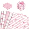 Emballage cadeau en papier avec nœud, coffrets cadeaux de fleurs, sacs d’emballage de bonbons, emballage cadeau créatif fait à la main pour anniversaires et mariages