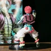 demon slayer akaza (grand supérieur trois des douze kizuki) et ornement de figurine agatsuma zenitsu