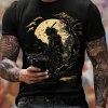 harajuku samouraï t shirt pour hommes 2025 nouvelle mode décontracté hommes t shirt à manches courtes été anime japonais 3d imprimé y2k hauts