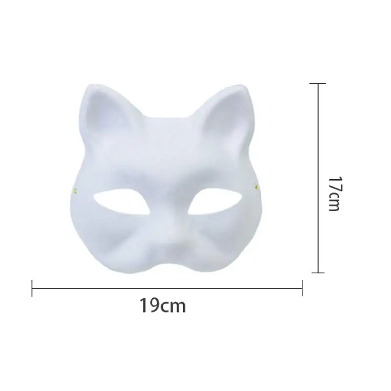 nouveau bricolage masque de pâte blanche animal renard chat masque à la main graffiti demi masque enfants adultes cadeaux pour halloween cosplay fête nouveau bricolage masque de pâte blanche animal renard chat masque à la main graffiti demi masque enfants adultes cadeaux pour halloween cosplay fête