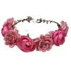 couronne florale bohème pour filles, bandeau de sauna floral, couronne de fleurs de mariage, guirxiété de mariée, couronne de princesse, coiffure, accessoires pour cheveux, mode de fête