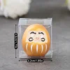 poupée daruma en céramique japonaise, artisanat inspiré de la richesse, décor de prospérité, breloque porte bonheur, ornement de fortune, paysage, décor de bureau pour la maison