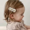 2025 mignon fleur épingles à cheveux ensemble enfants bébé filles enfants pinces à cheveux épingle barrettes accessoires pince à cheveux chapeaux coiffure ornement