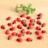 mini accessoires pour cheveux faits à la main, 100 pièces, épingle à cheveux, dessin animé coccinelle, autocollants créatifs, décor décoratif pour réfrigérateur