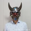 masque de cosplay de tatouage mécanique prajna japonais, casque effrayant décoratif de collection d'halloween