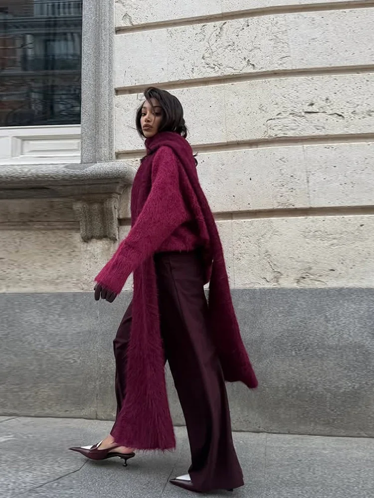 homair femmes pull avec écharpe gris manches longues col en v simple boutonnage femme cardigan 2025 automne mode confortable dame tricots homair femmes pull avec écharpe gris manches longues col en v simple boutonnage femme cardigan 2025 automne mode confortable dame tricots