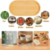 vaisselle japonaise assiette en bois hêtre plateau ovale mini assiette en bois massif assiette en bois entière pour enfants assiette en bois 18cm 1 pièce