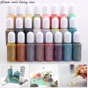 Silicone monde 10ML 24 couleurs Pigments de résine bricolage UV résine époxy artisanat Morandi colorant encre colorant fabrication de bijoux fournitures outils
