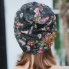 chapeau turban en dentelle florale, bonnet confortable et respirant, casquette de chimio, foulards de tête doux, couvre tête