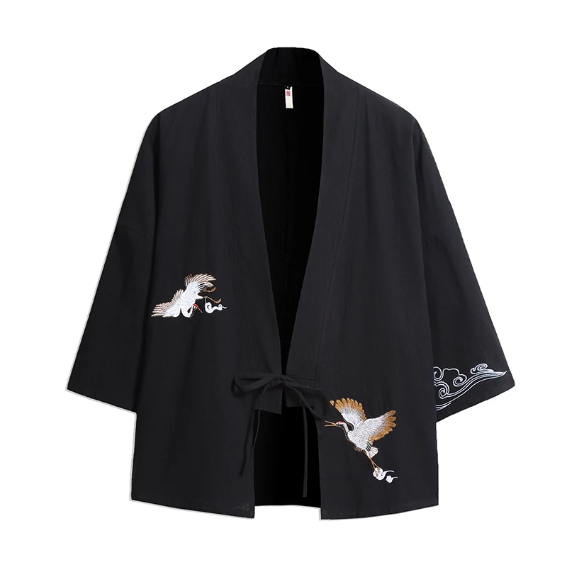 hanfu en pur coton, vêtements kimono traditionnels asiatiques et du pacifique, haut cardigan brodé de style ethnique, vêtements de protection solaire hanfu en pur coton, vêtements kimono traditionnels asiatiques et du pacifique, haut cardigan brodé de style ethnique, vêtements de protection solaire