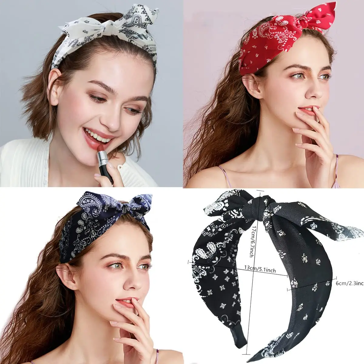 bandeau de sauna paisley bandana pour femmes, nœud noué haut, bandeaux d'oreille de lapin mignons, turban enveloppant de sauna, accessoires pour filles, mode bandeau de sauna paisley bandana pour femmes, nœud noué haut, bandeaux d'oreille de lapin mignons, turban enveloppant de sauna, accessoires pour filles, mode