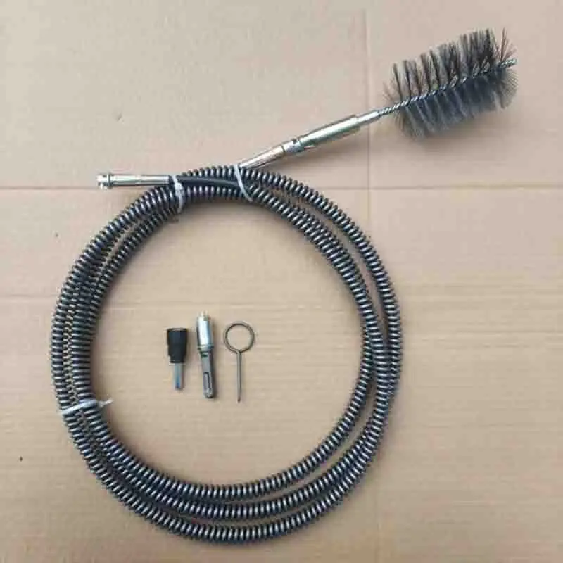 Outil de blocage des égouts des toilettes et de cuisine, drague de tuyaux de 16mm de diamètre, sabots de 1/3/5 mètres de Long, nettoyage des canalisations d’égout, ressort de dragage, 1 pièce Outil de blocage des égouts des toilettes et de cuisine, drague de tuyaux de 16mm de diamètre, sabots de 1/3/5 mètres de Long, nettoyage des canalisations d’égout, ressort de dragage, 1 pièce