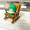 chaise à bascule grenouille, petite décoration japonaise mignonne de guérison, décoration de bureau, ornements de chat nimal, décoration de voiture