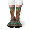 nouveauté ethnique bohème imprimé hommes chaussettes confortable respirant antidérapant chaussettes décontractées harajuku rétro rue chaussettes de compression