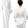 Robe Kimono japonaise traditionnelle pour femmes, sous-vêtements Yukata, longue féejuban, manches 3/4 Robe Kimono japonaise traditionnelle pour femmes, sous-vêtements Yukata, longue féejuban, manches 3/4