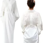 Robe Kimono japonaise traditionnelle pour femmes, sous-vêtements Yukata, longue féejuban, manches 3/4 Robe Kimono japonaise traditionnelle pour femmes, sous-vêtements Yukata, longue féejuban, manches 3/4