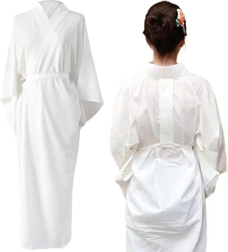 Robe Kimono japonaise traditionnelle pour femmes, sous-vêtements Yukata, longue féejuban, manches 3/4 Robe Kimono japonaise traditionnelle pour femmes, sous-vêtements Yukata, longue féejuban, manches 3/4
