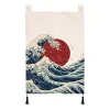 petit rideau suspendu de style japonais, drapeau de porte de cuisine, rideau de séparation suspendu izakaya pour la maison