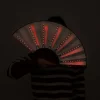 ventilateur led pliant à lueur créative, portable, coloré, lumineux, fait à la main, pour festivals, fête d'halloween