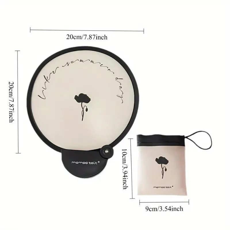 ventilateur pliant portatif avec sac de rangement, compact et portable, adapté aux activités de plein air en été ventilateur pliant portatif avec sac de rangement, compact et portable, adapté aux activités de plein air en été