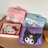 kawaii sanrio sac hello kitty kuromi grande capacité pliant dessin animé sac de maquillage mignon voyage portable cosmétiques brosse sac de rangement