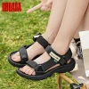 sandales d'extérieur athlétiques pour femmes, sport, marche, séchage rapide, antidérapantes, légères, confortables, plage, randonnée, sandales plates décontractées