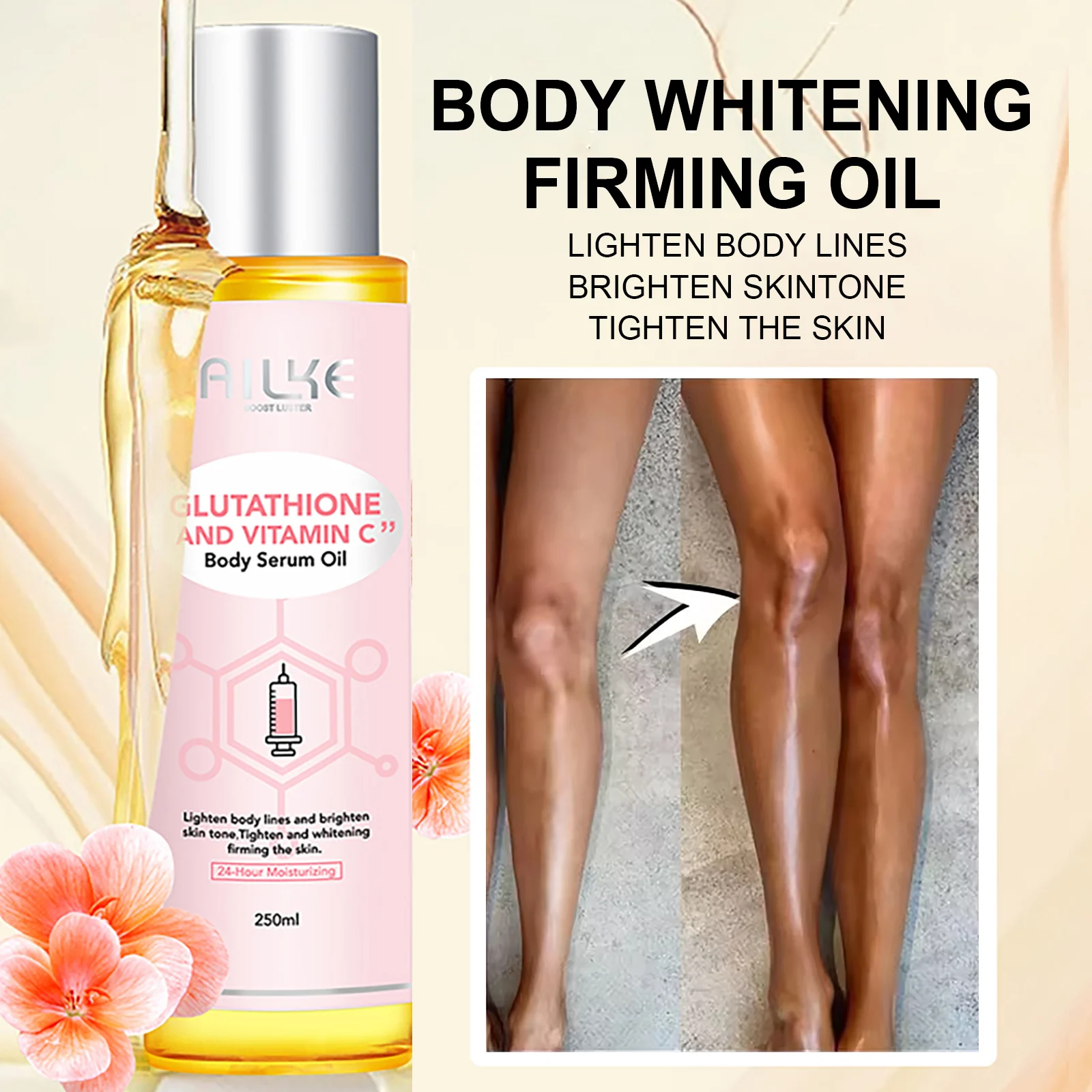 ailke ensemble blanchissant au glutathion et à la vitamine c, hydratant, peau lisse, réduit les taches foncées, hydratation, même le teint ailke ensemble blanchissant au glutathion et à la vitamine c, hydratant, peau lisse, réduit les taches foncées, hydratation, même le teint